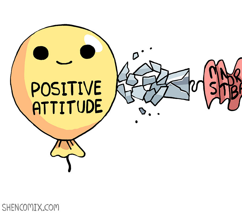 Positive attitude Art.